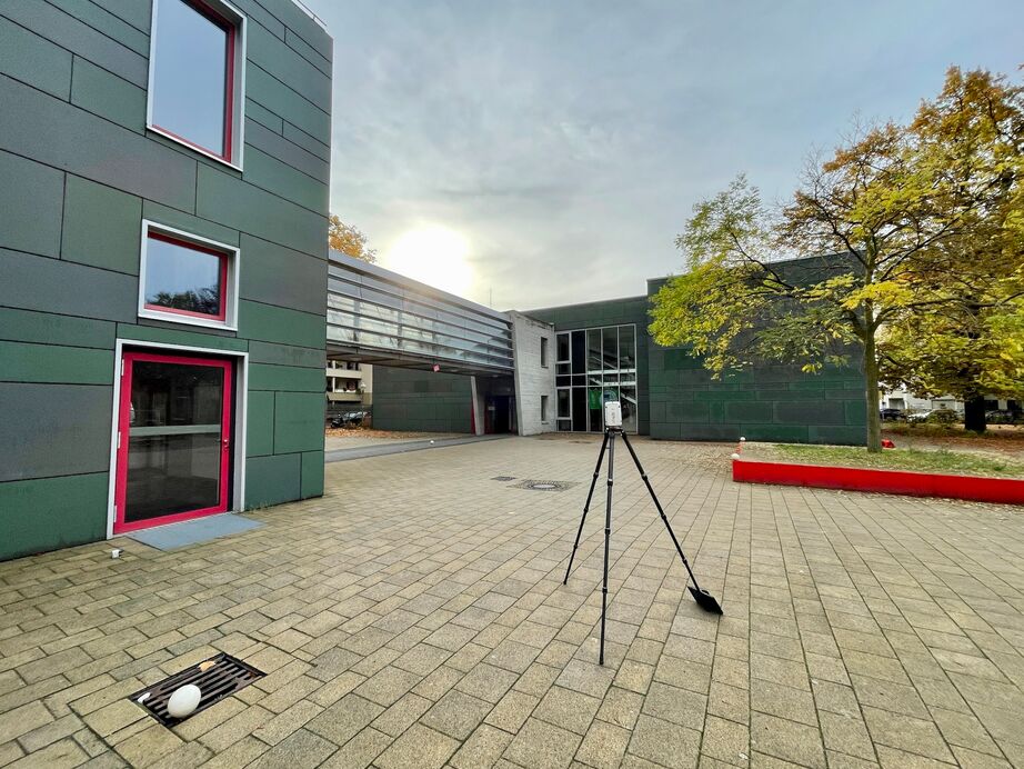 3D Gebäudeerfassung der Schule an der Jungfernheide 3D Laserscanner an der Jungfernheide
