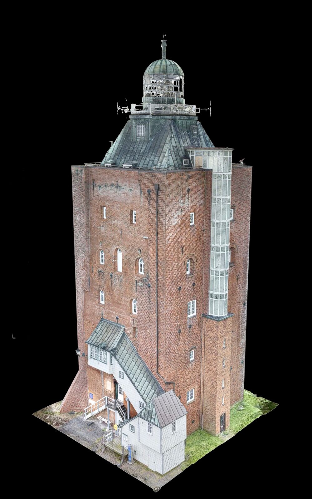 Ansicht des 3D Modells:: Leuchtturm Neuwerk