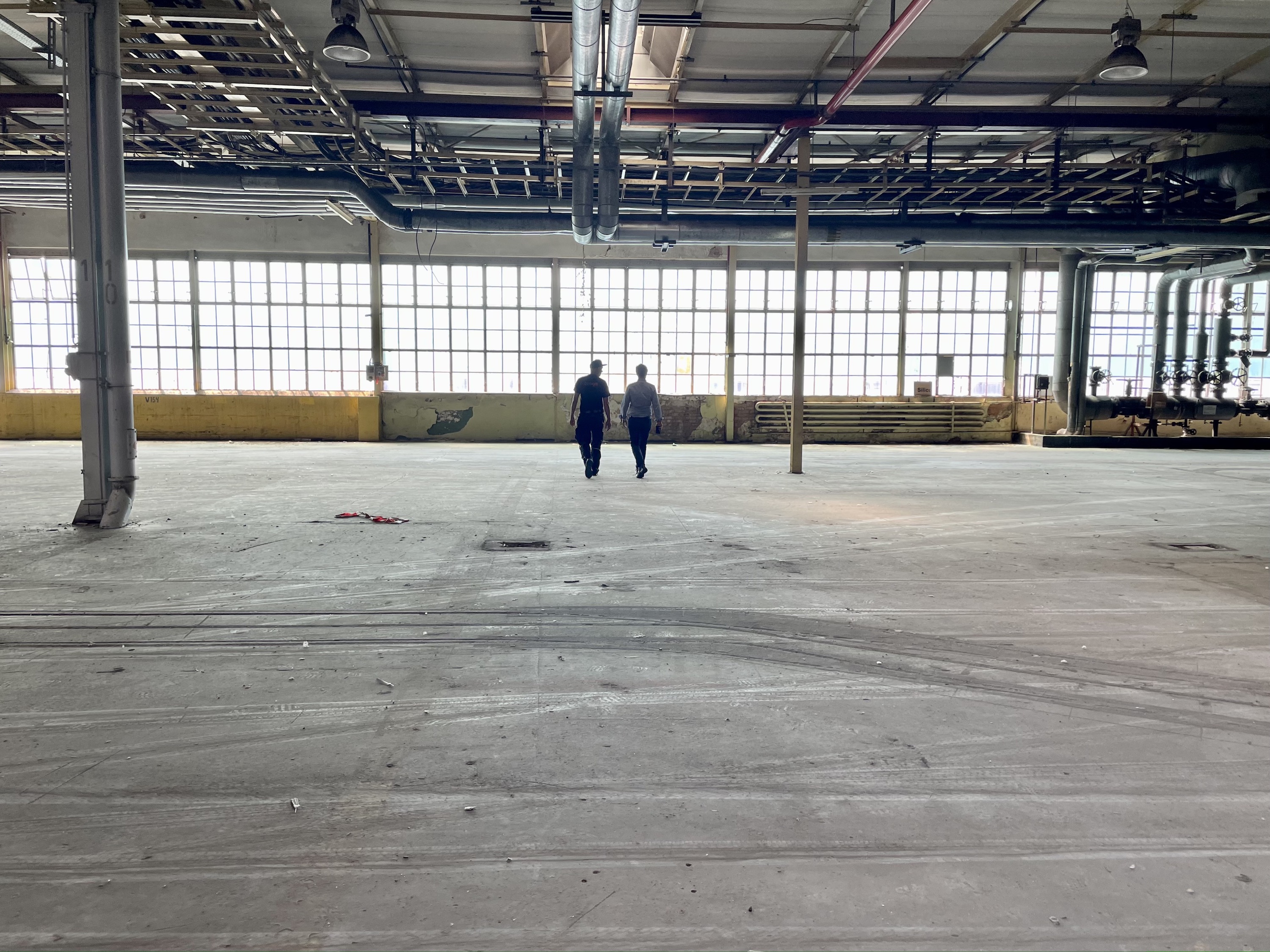 Laserscanning einer leer stehenden Fertigungshalle im Opelwerk