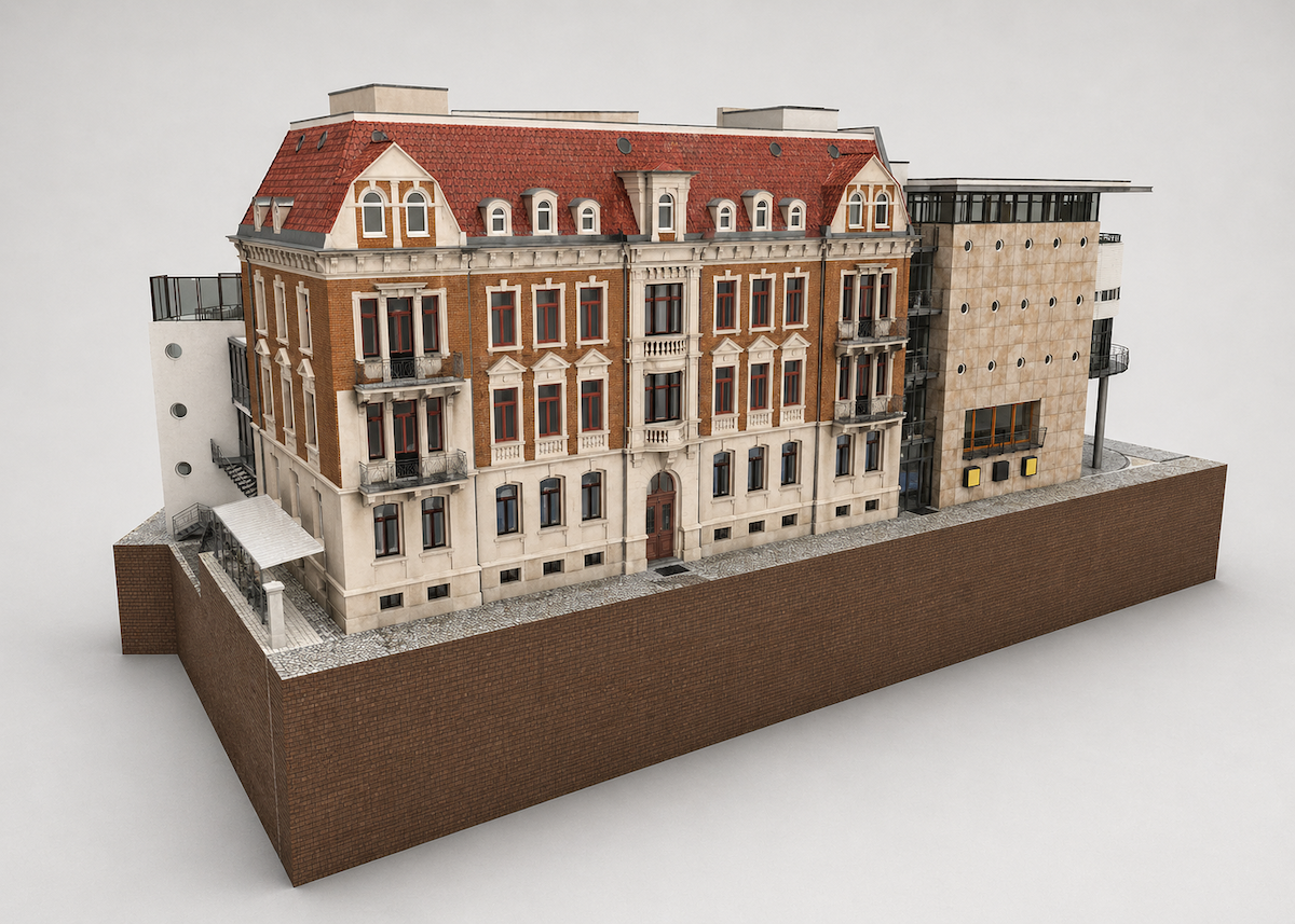 Laserscanning :: 3D Fassadenmodell Staatstheater Braunschweig Kleines Haus