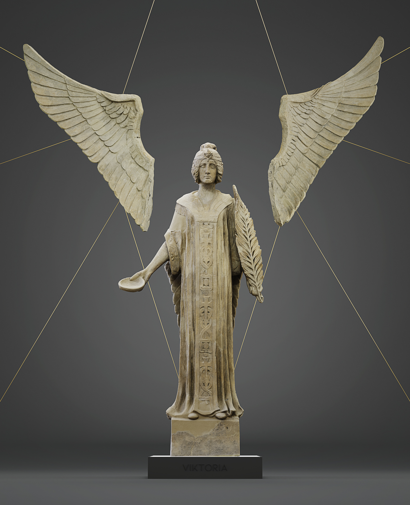 Engel mit Flügel Photogrammetrie